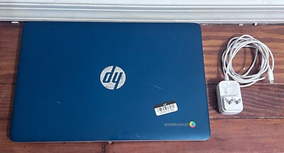 HP Chromebook 14a-na0072tg 14 Inch HD Laptop, Intel Pentium Silver, Forest Teal