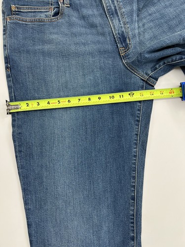 Lands End Herren Größe: 40 x 31 traditionelle Passform Stretch Jeans Farbe: DARK MEDIUM WASH - Bild 6 von 11