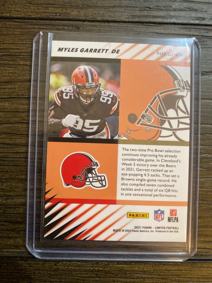 2021 LIMITED TRIBUTE MYLES GARRETT #LI-26 CLEVELAND BROWNS - Image 2 of 2