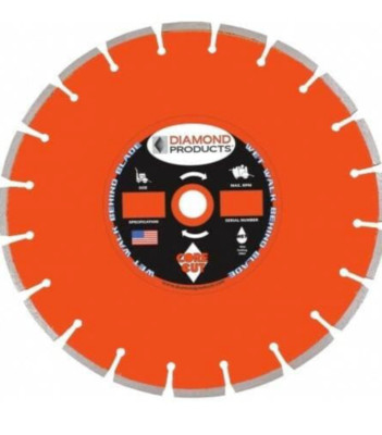Diamond Products Core Cut Walk Behind Concrete Saw Blade 10'' x .125