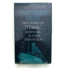 Vintage That Fateful Night Titanic Survivors Geoffrey Giuliano Audio Cassette