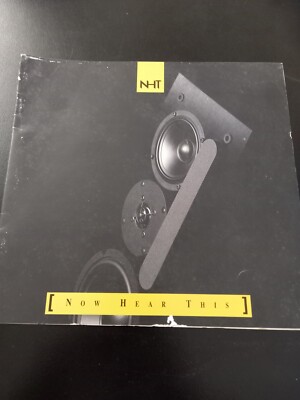 KATALOG / BROSCHÜRE / WERBUNG NHT - NOW HEAR THIS - LAUTSPRECHER