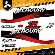 Decalcomania Adesivi Motore Fuoribordo Mercury 135 cv - Optimax OLD