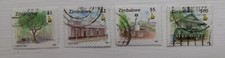 Partial Zimbabwe used stamp set: 1995 Zimbabwean Culture (high value)