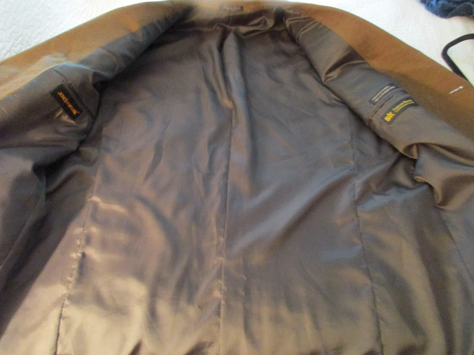 Chaqueta Blazer Jones New York Para Hombre Talla Marrón Abrigo Deportivo 44R Foto 3 de 4