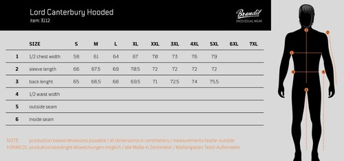 BRANDIT Giacca Giubbotto Bomber cappuccio uomo medio peso Lord Canterbury - Imagen 5 de 5