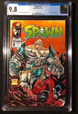 Spawn #6 CGC 9.8 NM++ GEM  White Pages 11/92  1st App. of Overt-kill  Todd McFa