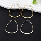 Asymmetrical Hoop Earrings Chic and Minimalist Accessories Holiday Jewelry Gift