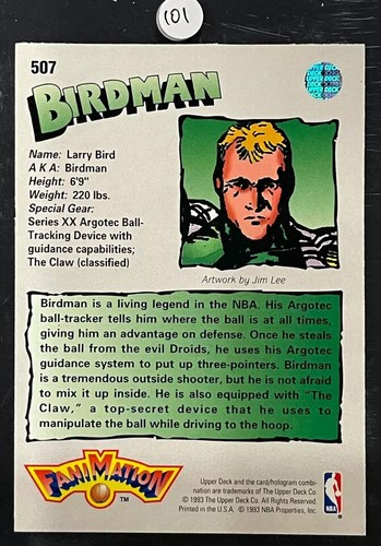 1992-93 - Upper Deck - FaniMation - Birdman - Larry Bird - #507 - NM-MT - Picture 6 of 26