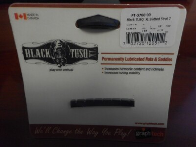 NEW - Graph Tech Black Tusq XL Nut For 7-String Fender Strat, #PT-5700-00