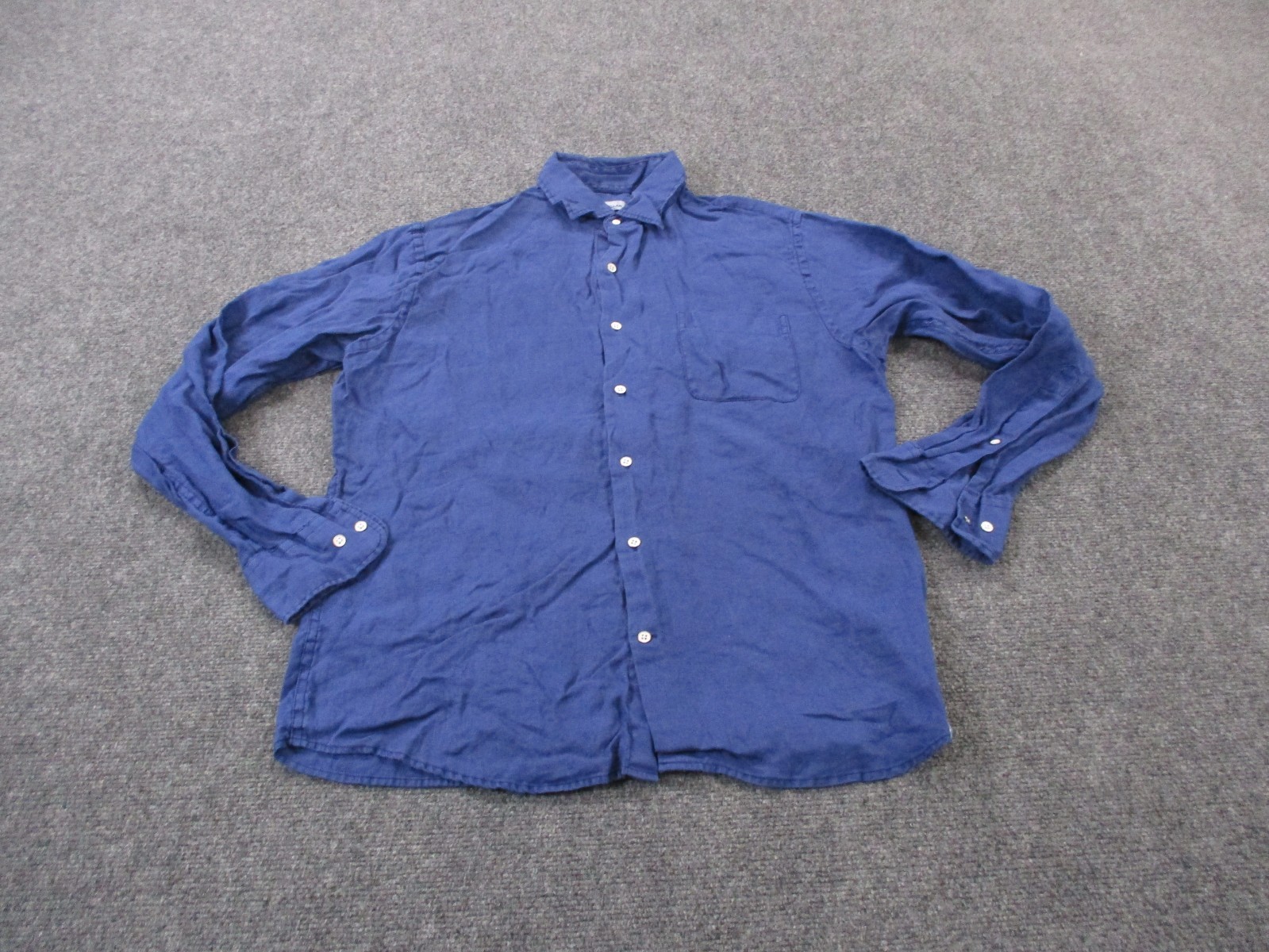 Peter Millar Shirt Mens M Blue Linen Business Classic Lightweight Preppy