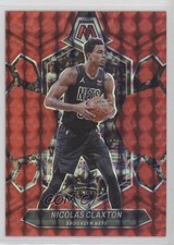 2023-24 Panini Mosaic Red Mosaic Prizm Nic Claxton Nicolas Claxton #179 14rh