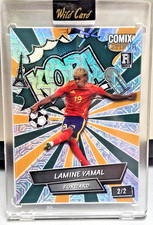 Lamine Yamal ROOKIE KOPA 2/2 Spain & FC Barcelona Wild Card COMIX Platinum 2024. rookie card picture