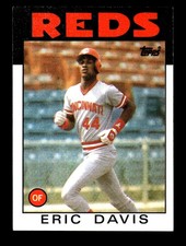 ERIC DAVIS ⚾ 1986 Topps #28 Cincinnati Reds NM