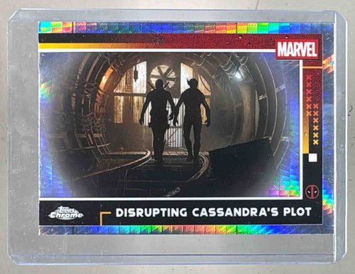 Disrupting Cassandra's Plot 2025 Topps Chrome Deadpool #100 Prism Refractor