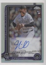 2025 Topps Chrome Rookie Auto Refractor 448/499 Jeff Criswell #RA-JCR Auto 1s7m
