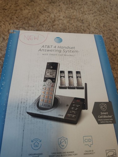 AT&T Expandable Cordless Phone Answering Machine Call Block 4 Handsets DECT 6.0 - Picture 2 of 6