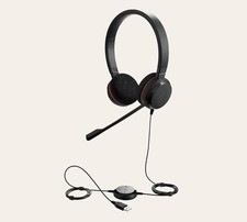 Jabra Evolve 20 Headset USB-Office Headset with Microphone And Volume Controls