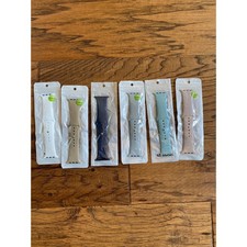 Lot of 6 Silicone Sport Watch Bands for Apple Watch 42mm 44mm Multi Color Set