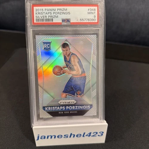2015-16 Panini Prizm - Rookies Kristaps Porzingis #348 Silver Prizm (RC)