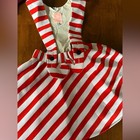 Girls Red and White Striped Suspender Skirt Dress — photo 8