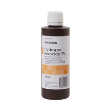 McKesson Antiseptic Hydrogen Peroxide 4 oz. Bottle 3 Strength 24 Ct