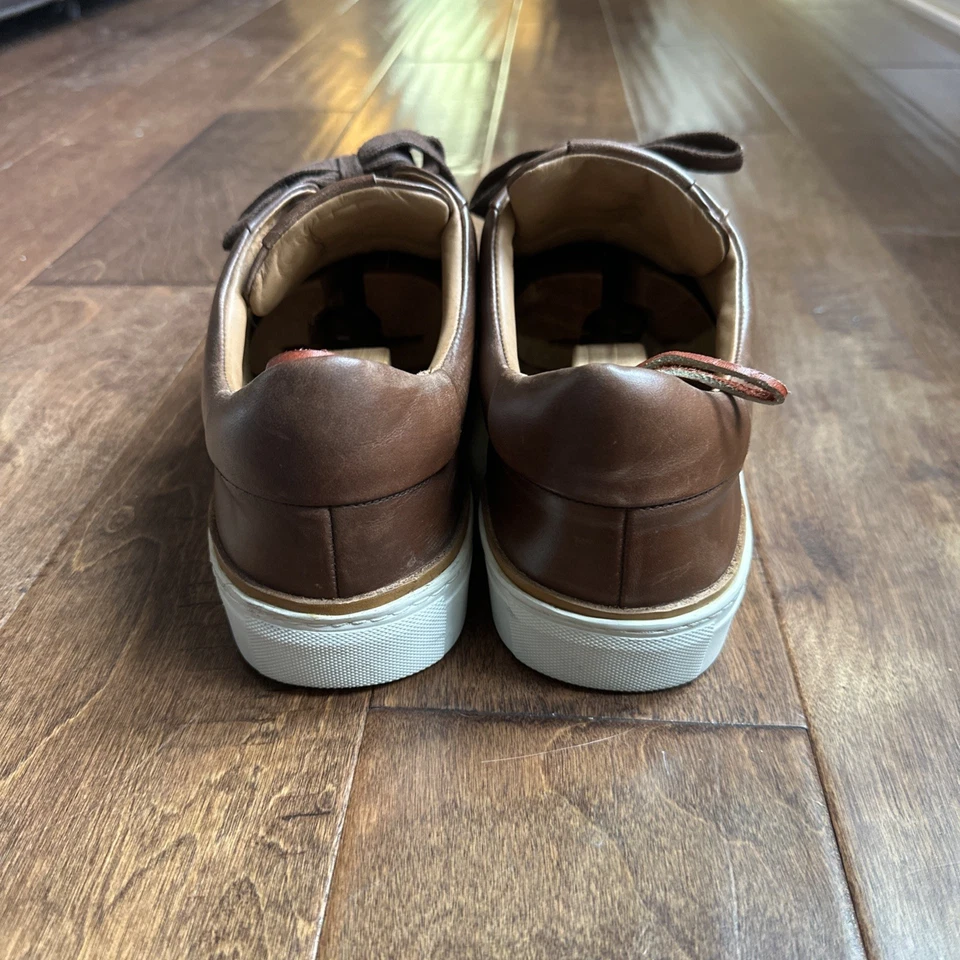 Allen Edmonds Flynn Zapatos Para Hombre Talla 12 Marrón Cuero Con Cordones Tenis Informales Foto 2 de 4