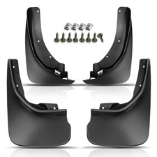 Mud Flaps Splash Guards for 2011-2018 Front Rear 4Pcs Set Black w Hardware Kit