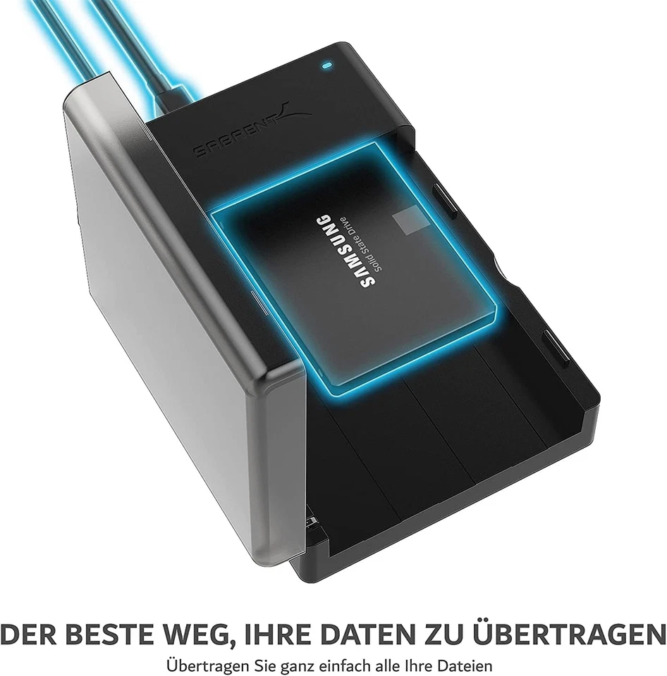 SABRENT Festplatten Dockingstation Fur 2,5 3,5 Zoll SATA HDD & SSD USB a 5Gbps ( - Bild 3 von 4