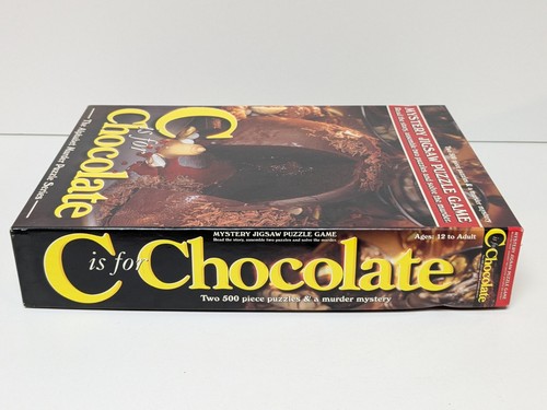C Is For Chocolate Mystery Jigsaw Puzzle Game Two 500 Piece Puzzles Alphabet - Picture 4 of 8