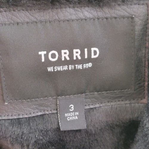 Torrid Nylon Maxi Fit & Flare Puffer Jacket Black Women's Size 3 Faux Fur - Bild 7 von 15