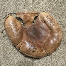 Vtg 1950's-60's Hal Smith Wilson A2575 L Catchers Mitt Glove RH USA