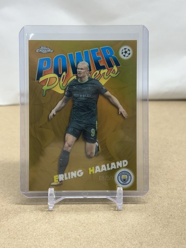 2025-26 Topps Chrome UEFA Erling Haaland Power Players Gold /50