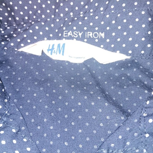 H&M Designer Boys Lot Of 2 Dress Button Down Shirts Size 14Y+ Collard Classic - Picture 2 of 5