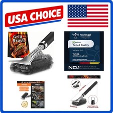 TNTOR Grill Brush with Scraper 18" Adjustable Handle BBQ Cleaner