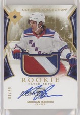 2021 Upper Deck Ultimate Collection Rookies 4/99 Morgan Barron Patch Auto 10ft