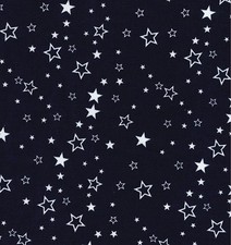 1.15m Starry Sky Navy 21w Needlecord Cotton Fabric Lightweight Ribbed