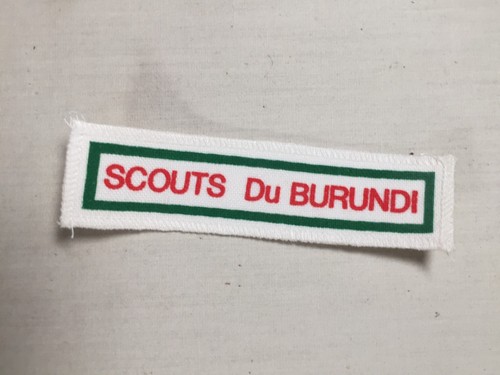 Boy Scouts Strip Scouts Du Burundi International Scout Patch