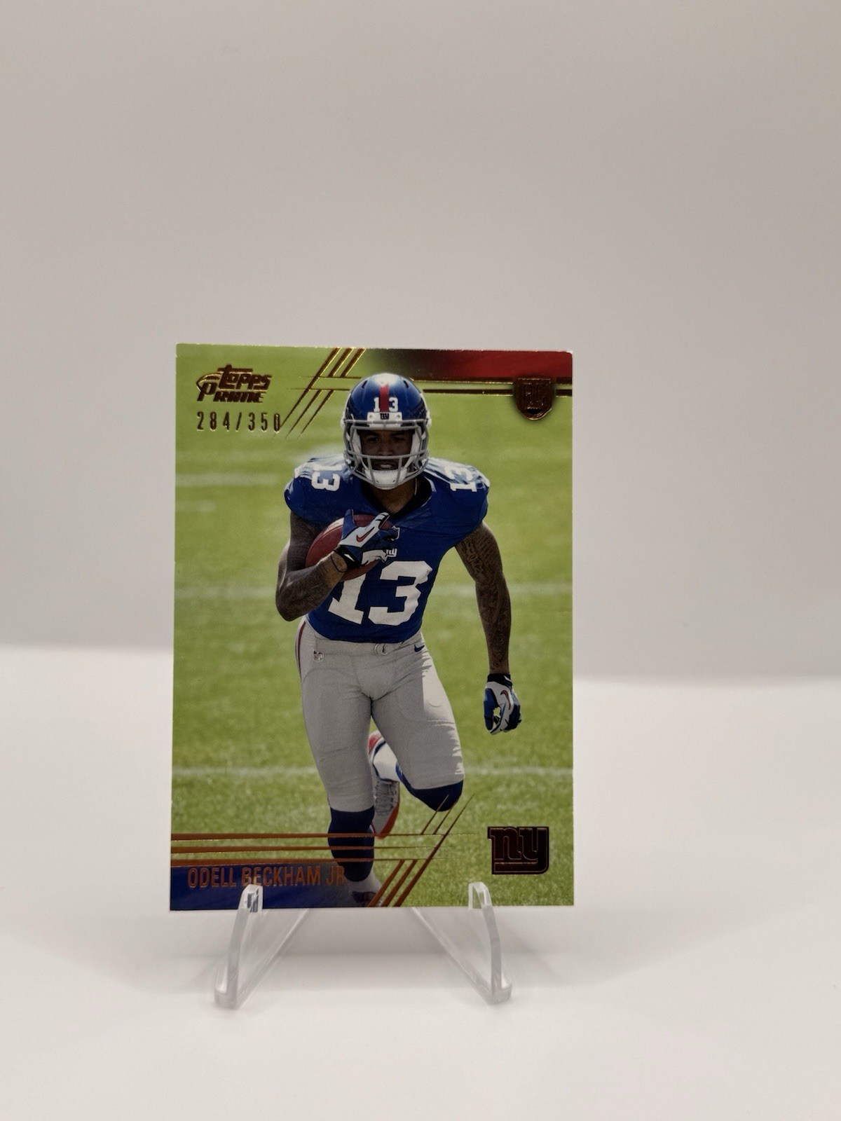 Odell Beckham Jr. Topps Prime #150 Running-Copper
