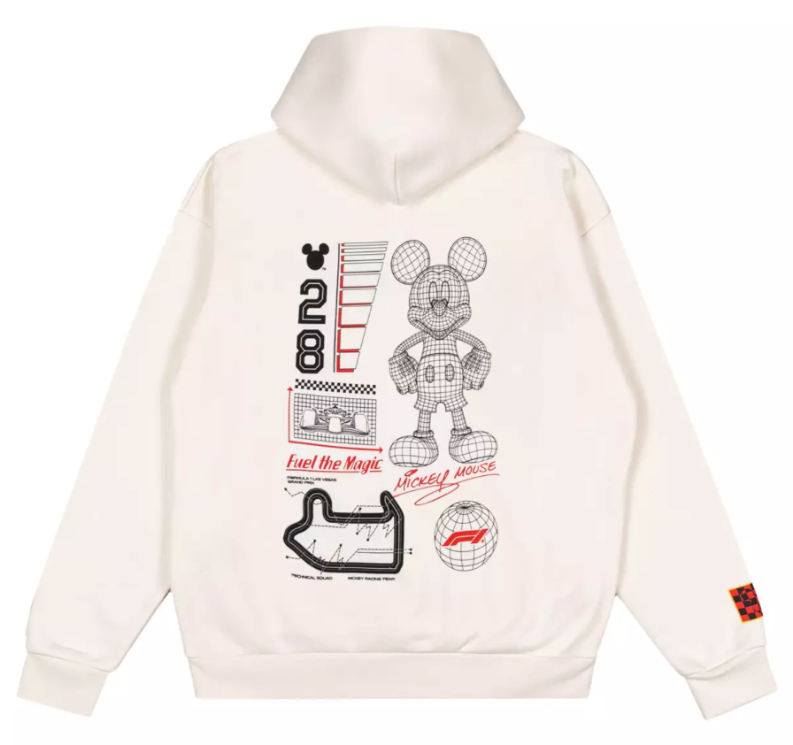 新品未開封　ディズニー F1 コラボ　パーカー　ホワイト　ユーロサイズM Disney x Formula 1 (2025) Pullover Hoodie for Adults – Cream | eBay