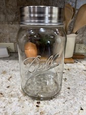 Ball 4L (135oz) Mason Jar Vintage Glass Extra Large Decoration Made In USA W/lid