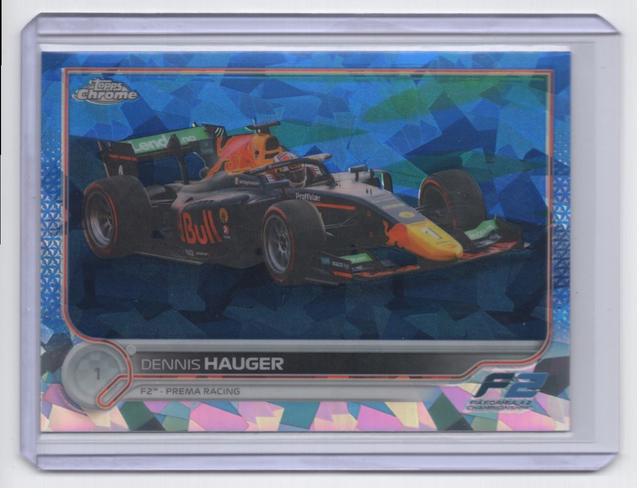 2022 Topps Chrome Formula 1 Sapphire / Dennis Hauger Prema Racing #129