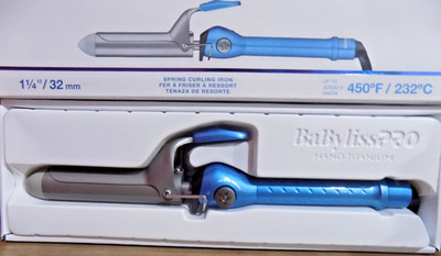NEW!~BaBylissPRO Nano Titanium 1¼''/32mm Spring Curling Iron | BNT125S
