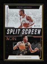2021-22 Noir Split Screen FOTL 1/11 Kawhi Leonard Scottie Barnes Rookie RC 0a7i