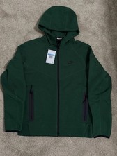 New Nike Tech Fleece Windrunner Full-Zip Hoodie Gorge Green Size M FQ1883-341