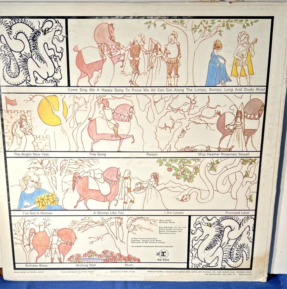 Bert Jansch Birthday Blues LP Vinyl 1969 Reprise 6343 Folk, World & Country - Image 2 of 2