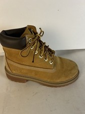 Timberland Youth Size 13 Nubuck Wheat Leather Boots 12709 Waterproof