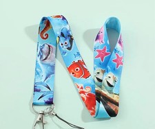 Disney Finding Nemo Dory Lanyard Badge Holder Claw Clip Key Chain