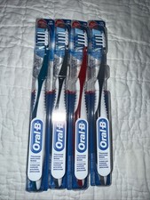4 LOT Oral-B Cross Action Pro-Health Manual Toothbrush Soft  S Bristles