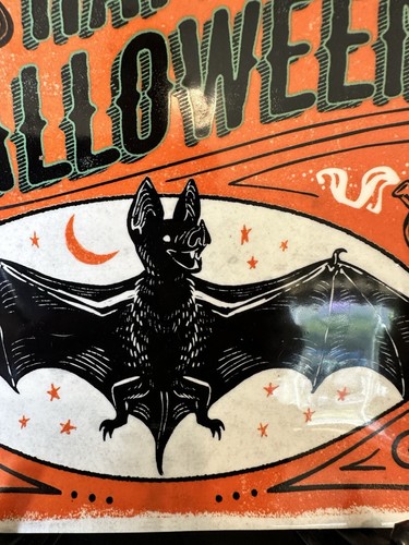 Plate Halloween Vintage Style Bat 8.5in Dessert Certified International - Picture 2 of 5